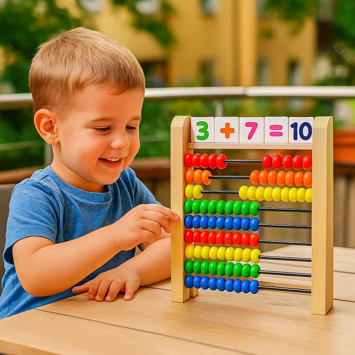 BowLift | Wooden Counting Frame for Learning to Count and Calculate