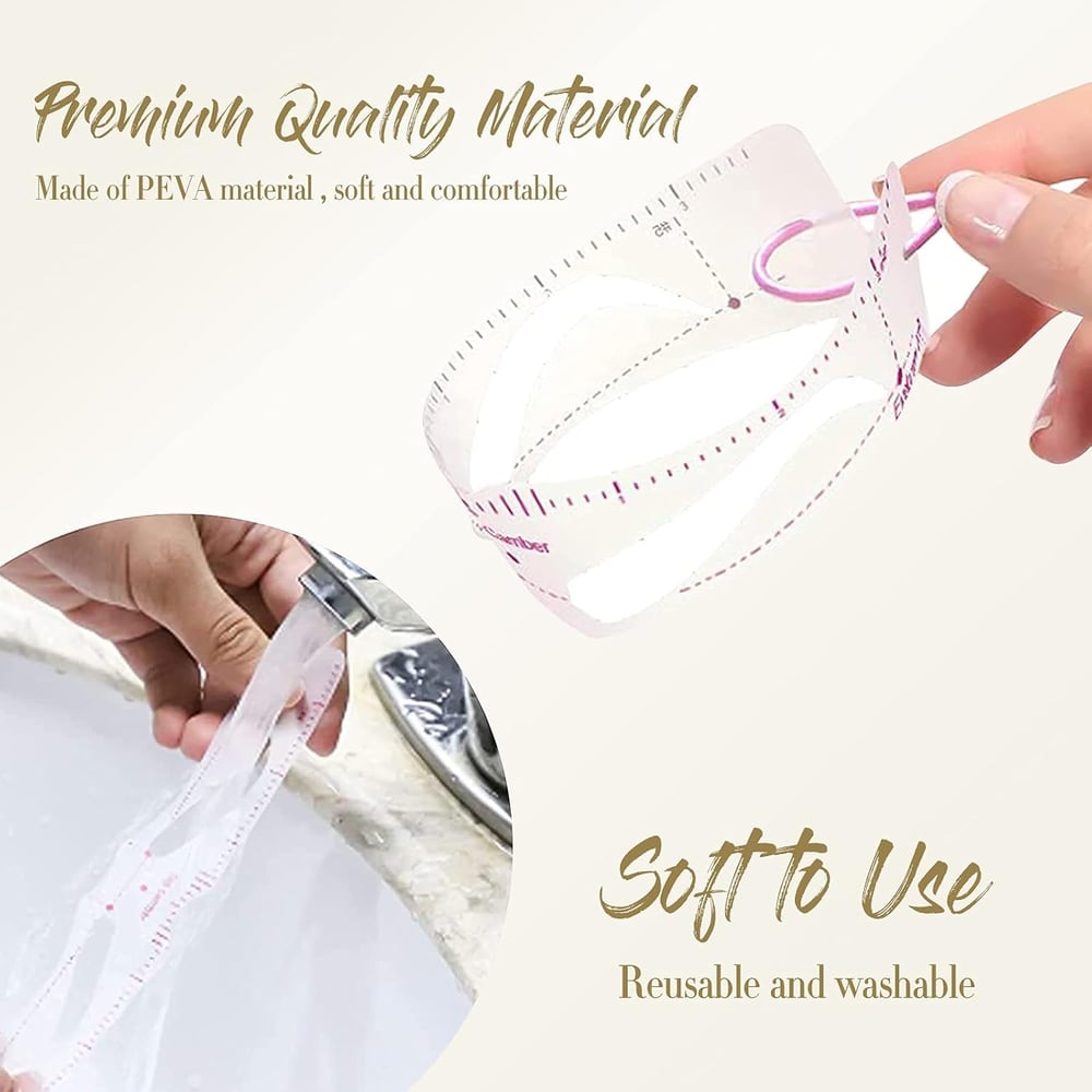 BowLift | Eyebrow Stencil Set — Reusable Brow Templates with Elastic Strap