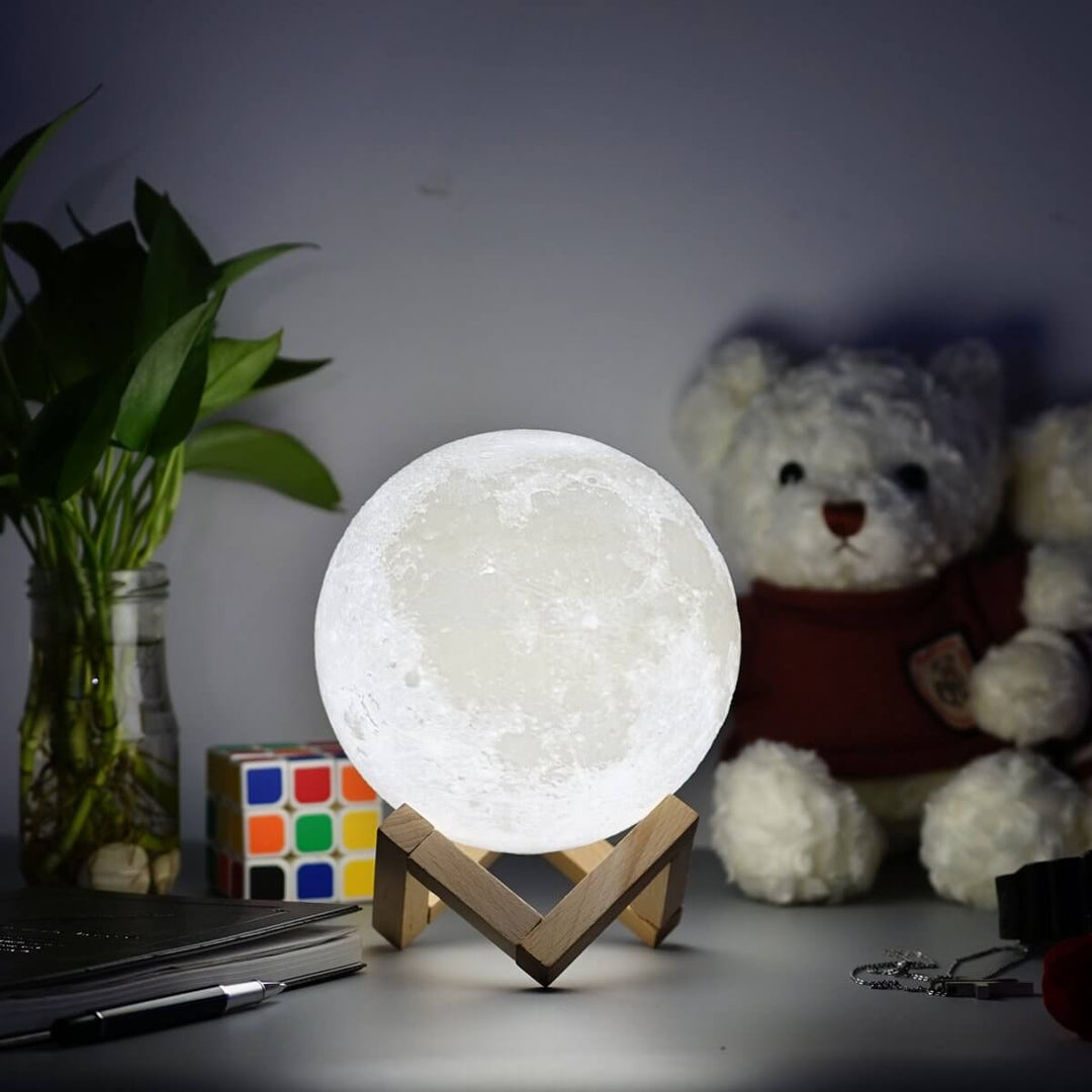 BowLift | Lunar Moon Light Lamp | Lunar Globe Light with Stand