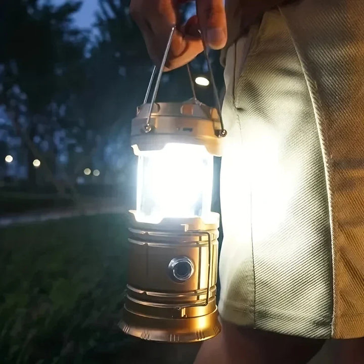 BowLift | Solar Camping Lamp with USB Charging – Portable LED Lantern for Outdoor Activities and Emergencies