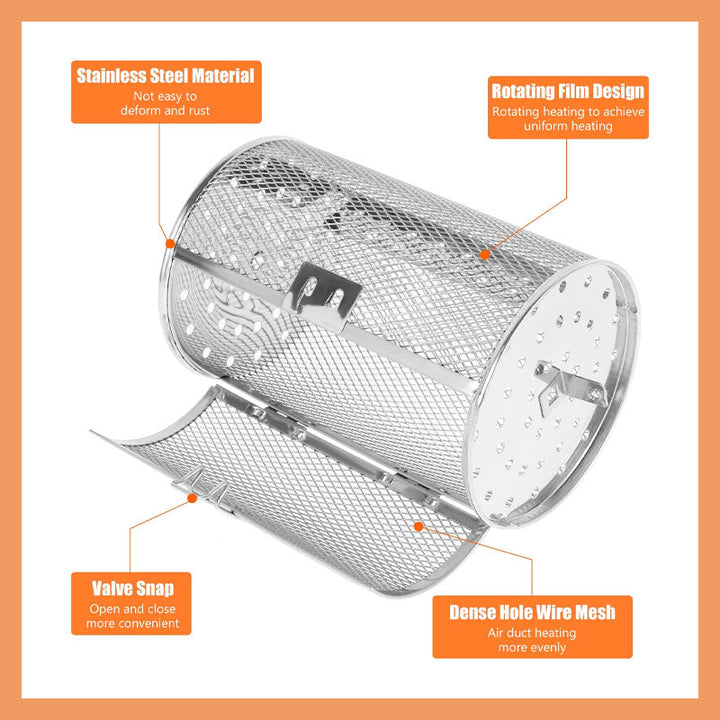 BowLift | Rotating Baking Cage | 360° Air Fryer Basket | Stainless Steel | Multi-Food Compatible