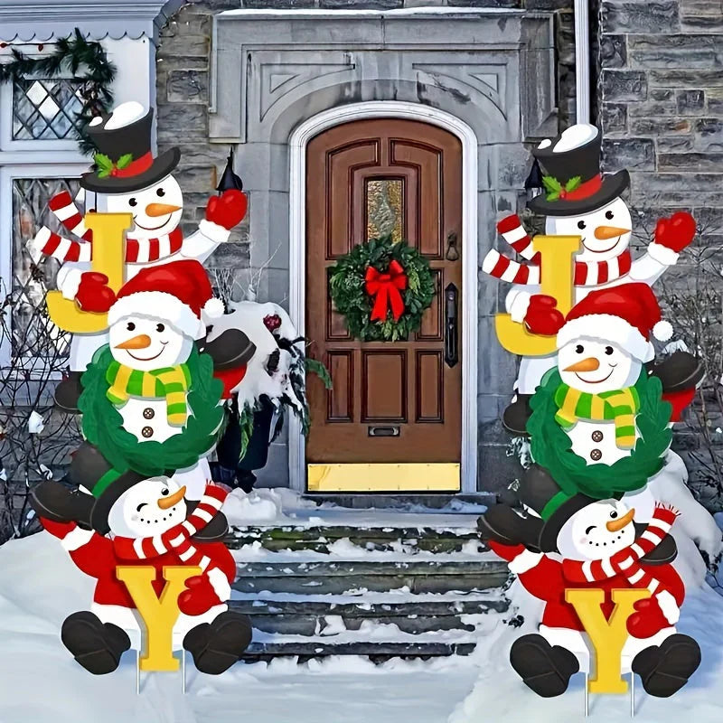 BowLift | SnowyPath - Festive snowman garden decorations
