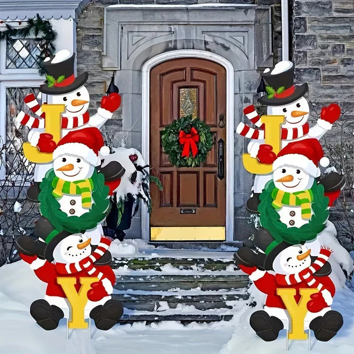 BowLift | SnowyPath - Festive snowman garden decorations