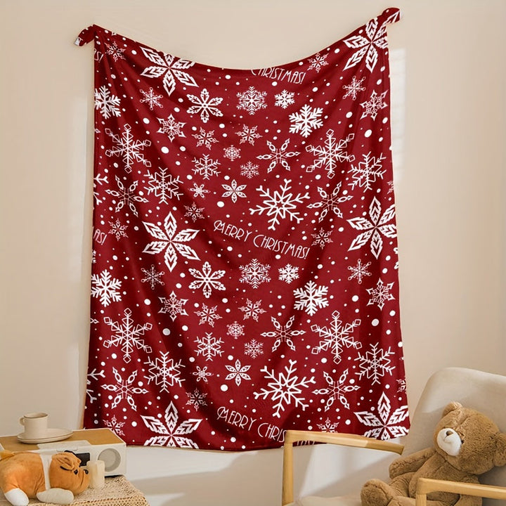 FestiveSnuggle - Luxury Christmas Fleece Blanket for the Holidays Bowlift