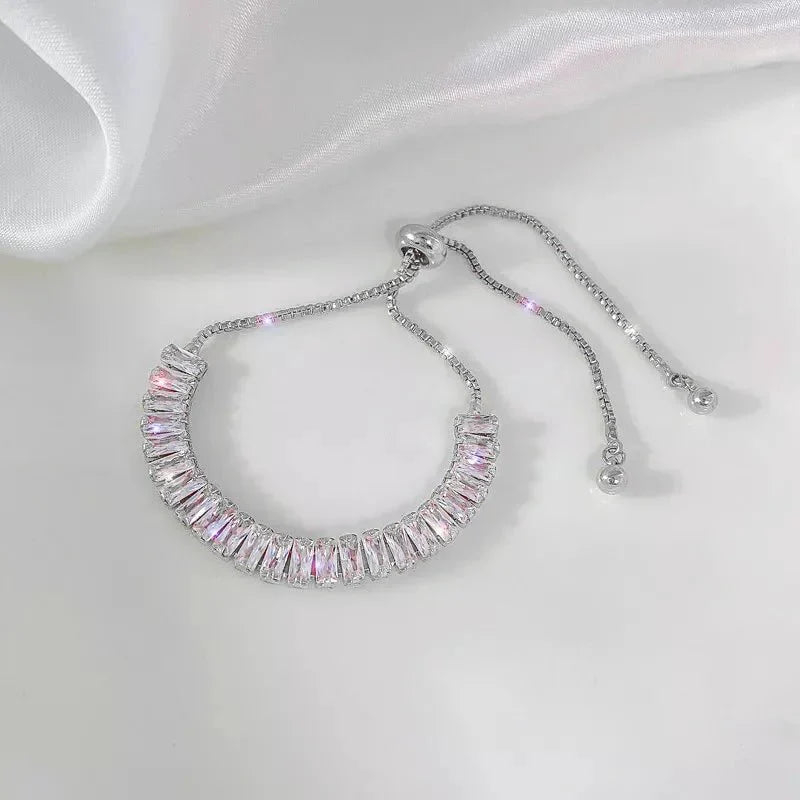 BowLift | Baguette Crystal Adjustable Tennis Bracelets