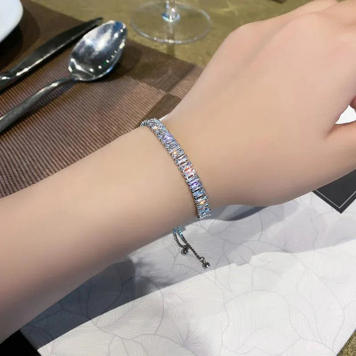 BowLift | Baguette Crystal Adjustable Tennis Bracelets