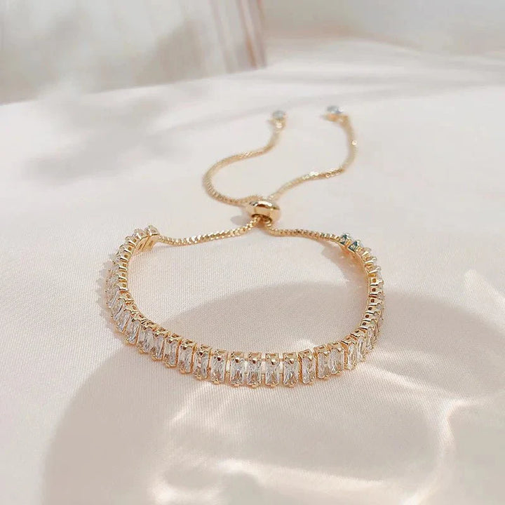 BowLift | Baguette Crystal Adjustable Tennis Bracelets