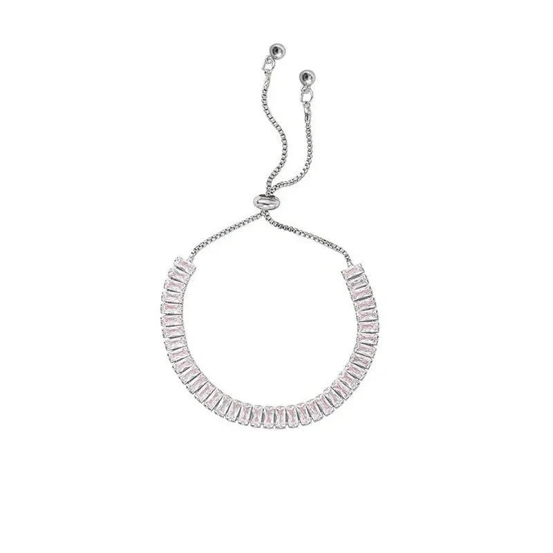 BowLift | Baguette Crystal Adjustable Tennis Bracelets