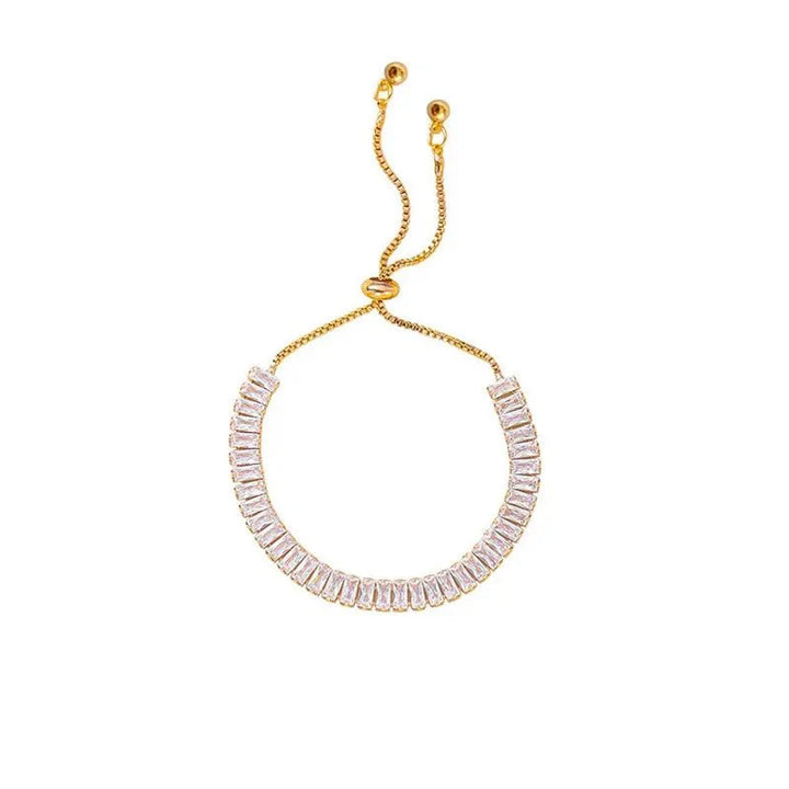 BowLift | Baguette Crystal Adjustable Tennis Bracelets