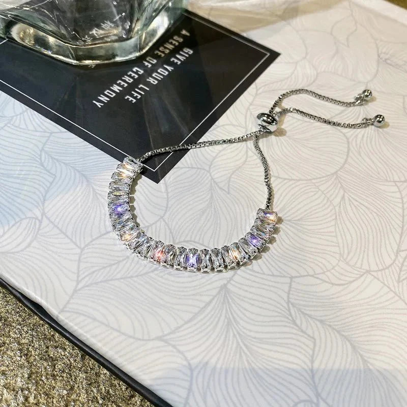 BowLift | Baguette Crystal Adjustable Tennis Bracelets