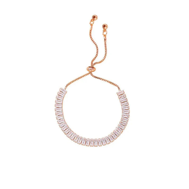 BowLift | Baguette Crystal Adjustable Tennis Bracelets