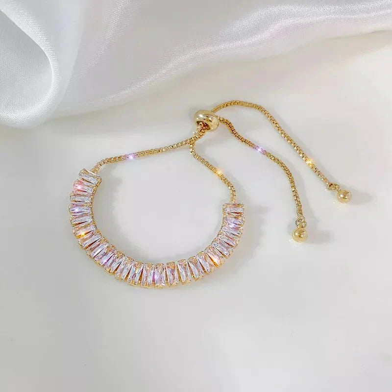 BowLift | Baguette Crystal Adjustable Tennis Bracelets
