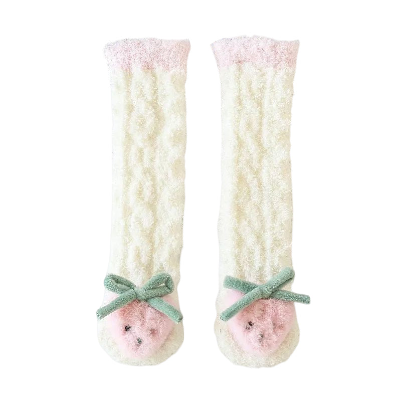 BowLift | Baby Winter Fluffy Fuzzy Slipper Socks