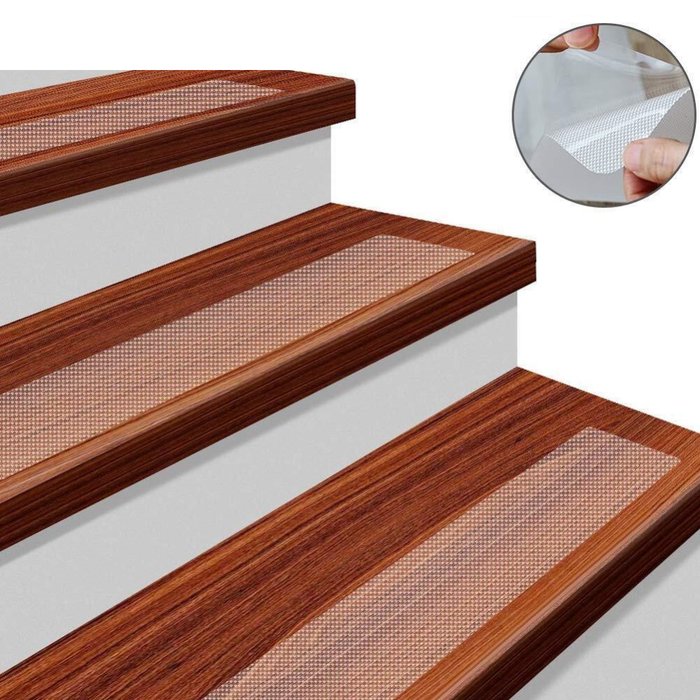 BowLift | Clear Non-Slip Stair Tread Strips – Indoor Safety Grip Tape for Steps