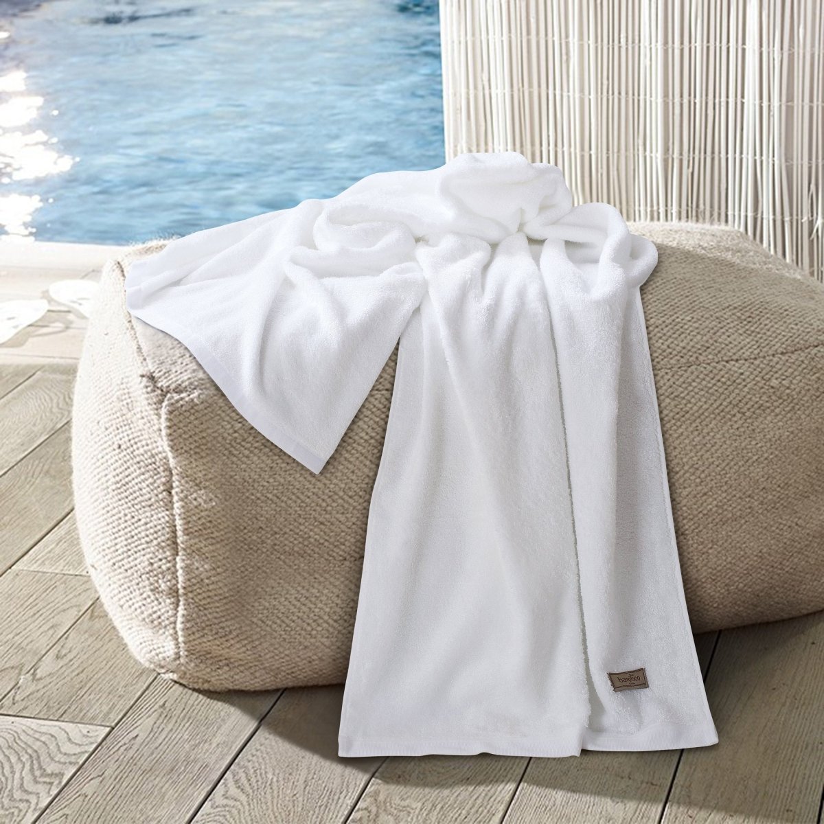 BowLift | Bambora Plush Bath Towel | Extra-soft bamboo fabric for spa, gym, and home use