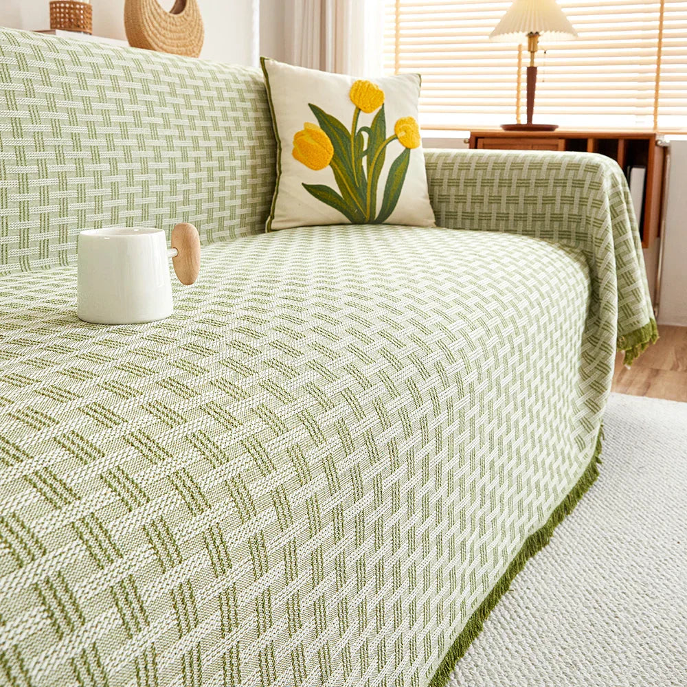 BowLift | Large Sofa Cover with Reversible Pattern Stylish Protection