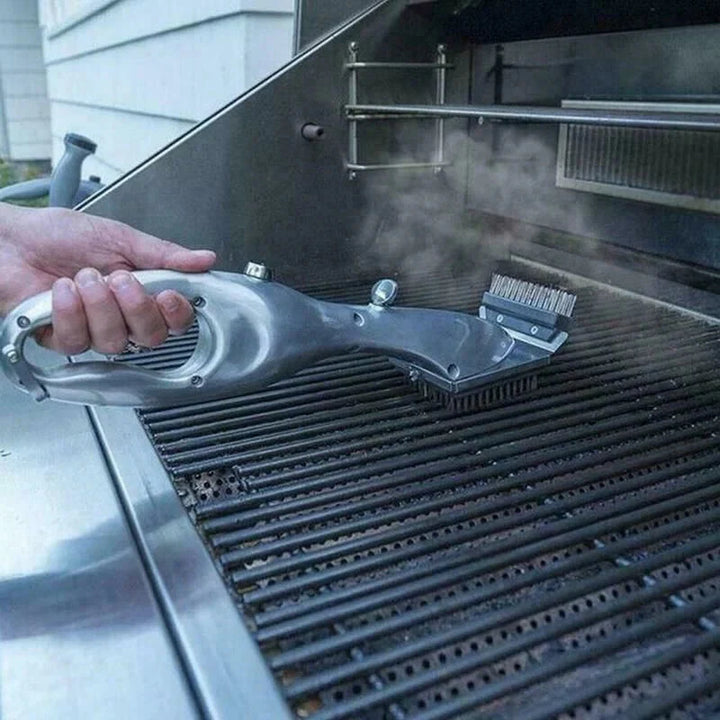 Barbecue Grill Outdoor Steam Cleaning Brush BBQ Cleaner Charcoal Scraper | Bowlift