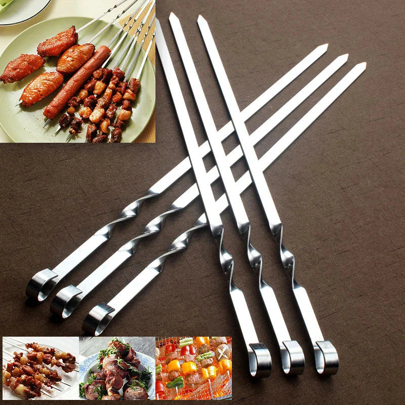 Barbecue Meat String Skewers Chunks Of Meat Stainless Steel Stick | Bowlift