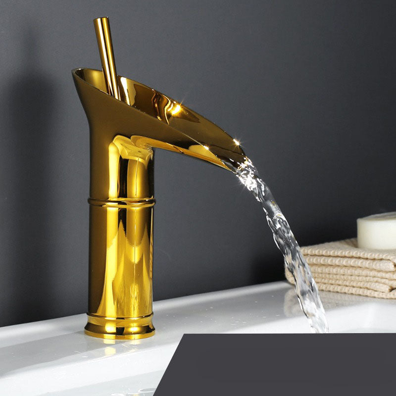 BowLift | Waterfall Antique Faucet Bathroom Sink Faucet Brass Sink Mixers