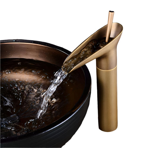 AquaCascade waterfall faucet for the sink Bowlift