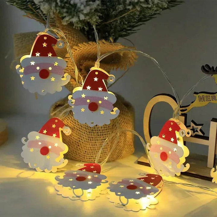 BowLift | Christmas LED Light String Santa Claus Elk Snowman Xmas Ornament String Light Christmas Decorations New Year Navidad Gift