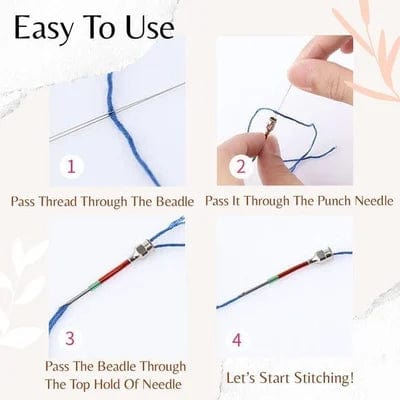 Embroidery needle set for precise sewing and embroidery | Bowlift
