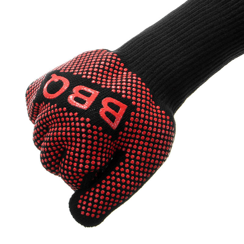 BBQ Gloves Heat Resistant Barbecue Grill Glove Oven Mitts Oven Gloves | Bowlift