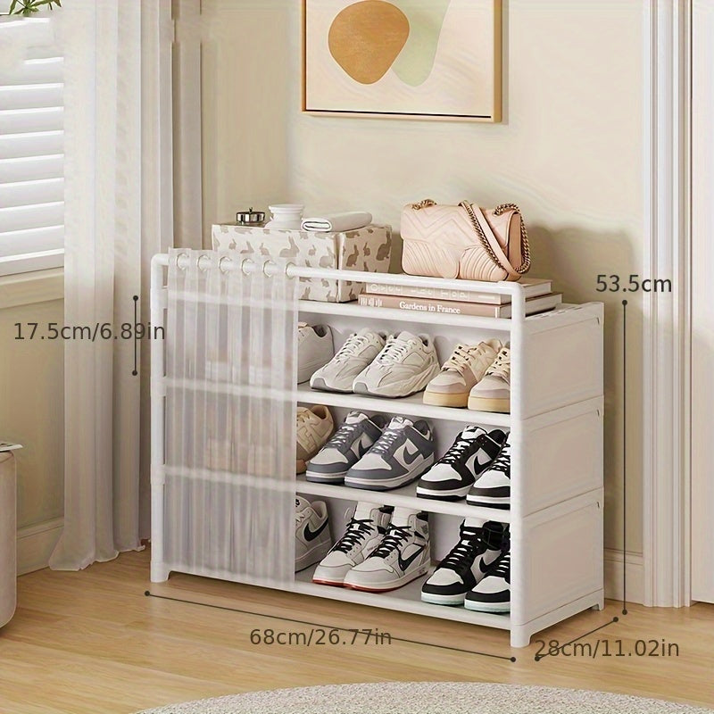 Foldable shoe rack with dust protection 4–7 levels | Bowlift