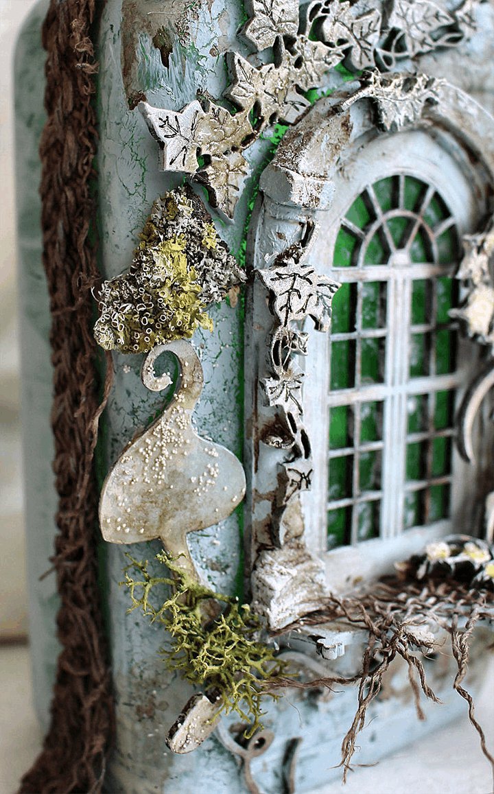 BowLift | Altered Art Bottle - Mystical forest stories