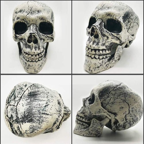 BowLift | Halloween Yard Decoration | Light-Up Skull & Skeleton Arms | 8-Mode LED Outdoor Prop