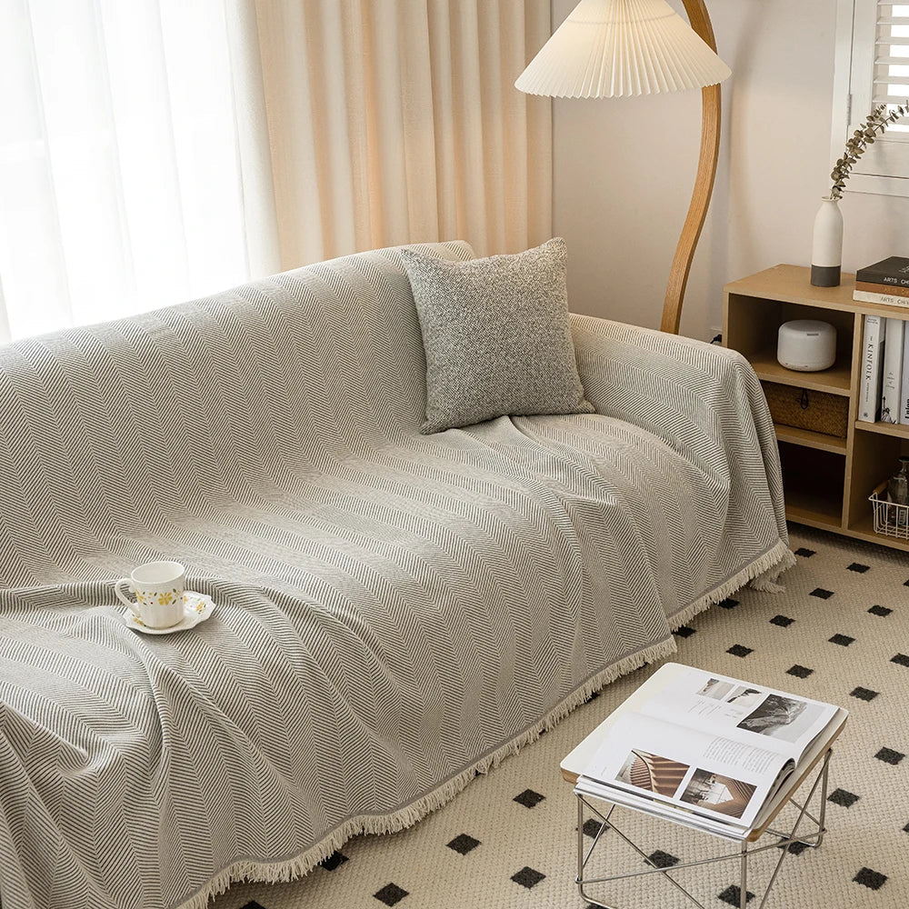 BowLift | Elegant Chenille Sofa Towel for Stylish Home Decor