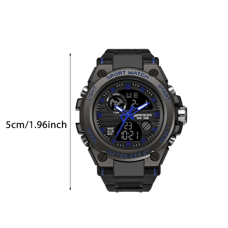 BowLift | Men's Double Display Waterproof Luminous Watch