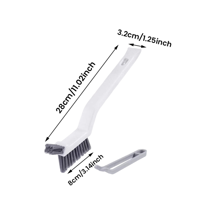 2 in 1 bathroom cleaning brush crevice brush | Bowlift