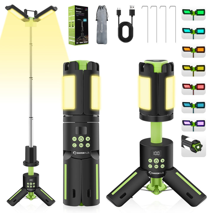 BowLift | SakerPlus Telescopic Camping Lights with Stand