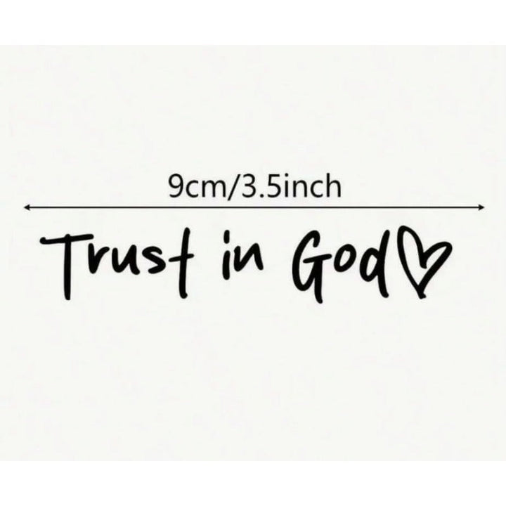 BowLift | “Trust in God” Rear-View Mirror Decal