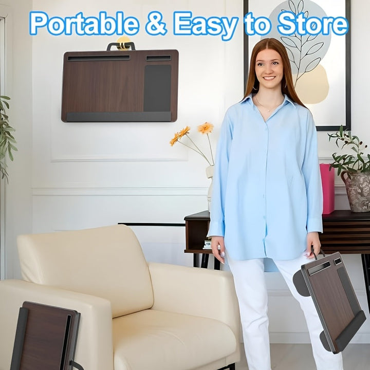 Ergonomic Laptop Holder with Wrist Support and Device Slots | Bowlift