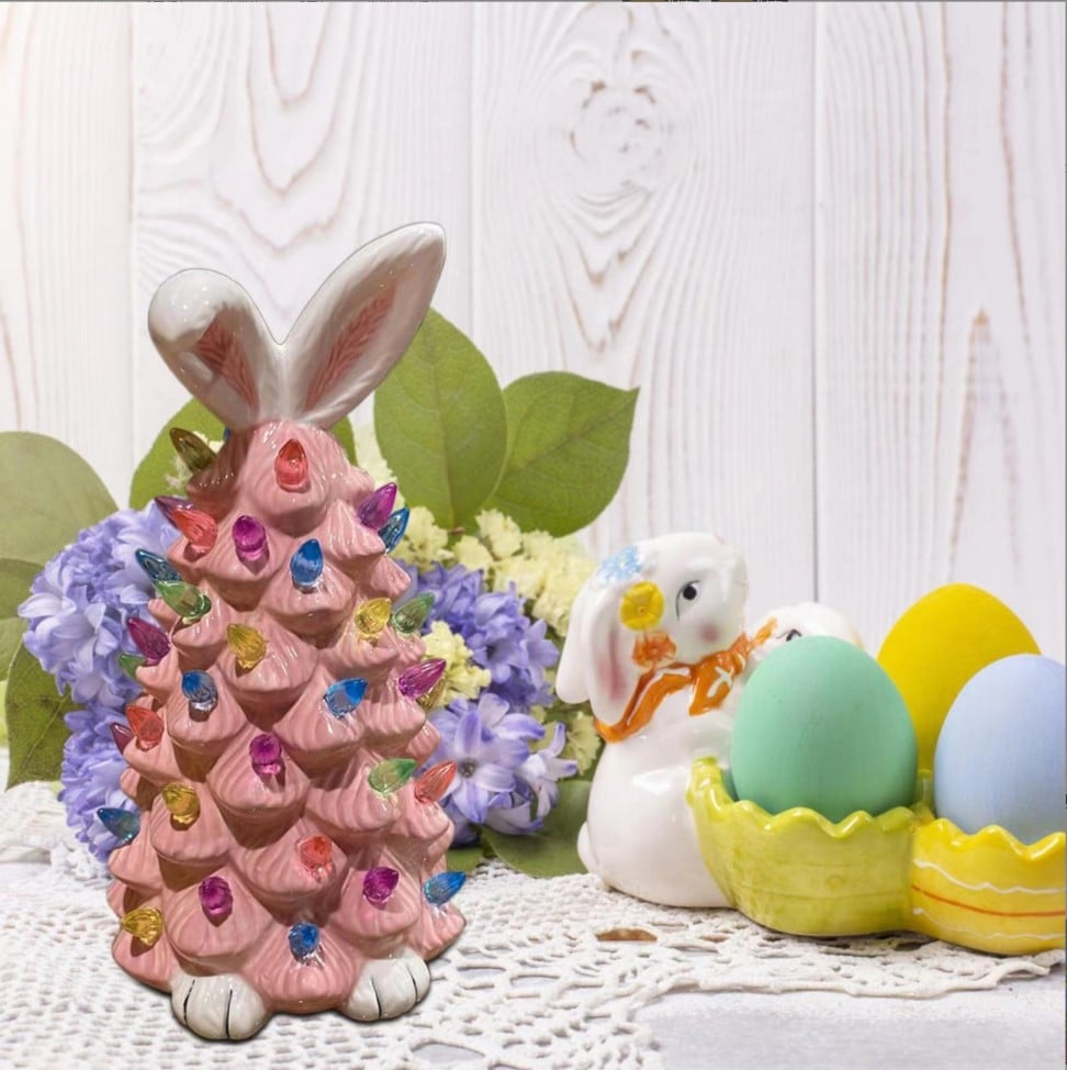 BowLift | Christmas Pink Bunny Tree