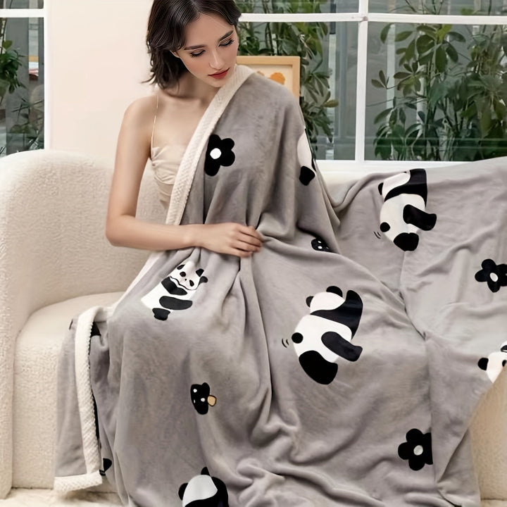 PandaSnuggle – Luxury Flannel Fleece Blanket Bowlift