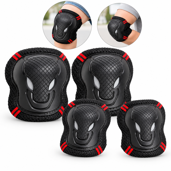 Impact-Resistant Skate Protective Pad Set Knee Elbow Wrist Bowlift