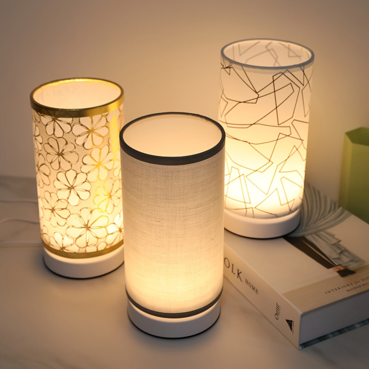 ModernLicht – Illuminated USB Table Lamp in Cylinder Bowlift