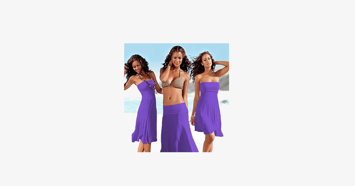 BowLift | 4-in-1 Strapless Beach Dress - Various Colors
