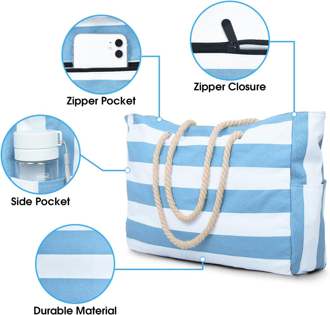 Waterproof Large Tote with Zipped Storage for Work & Play | Bowlift