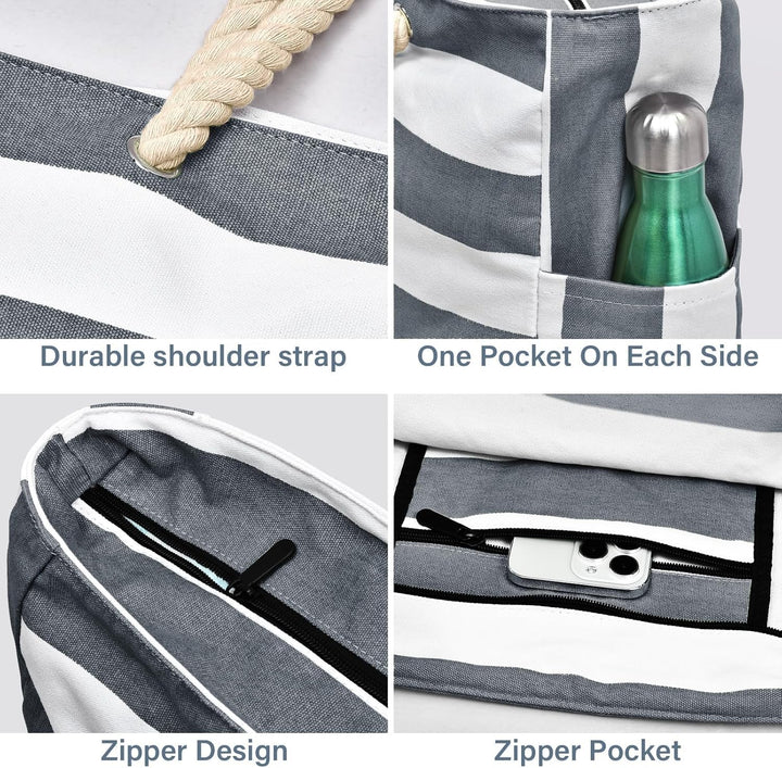 Waterproof Large Tote with Zipped Storage for Work & Play | Bowlift