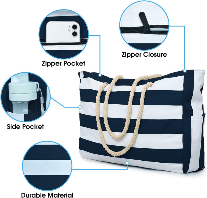 Waterproof Large Tote with Zipped Storage for Work & Play | Bowlift