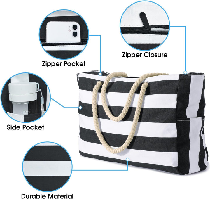 Waterproof Large Tote with Zipped Storage for Work & Play | Bowlift