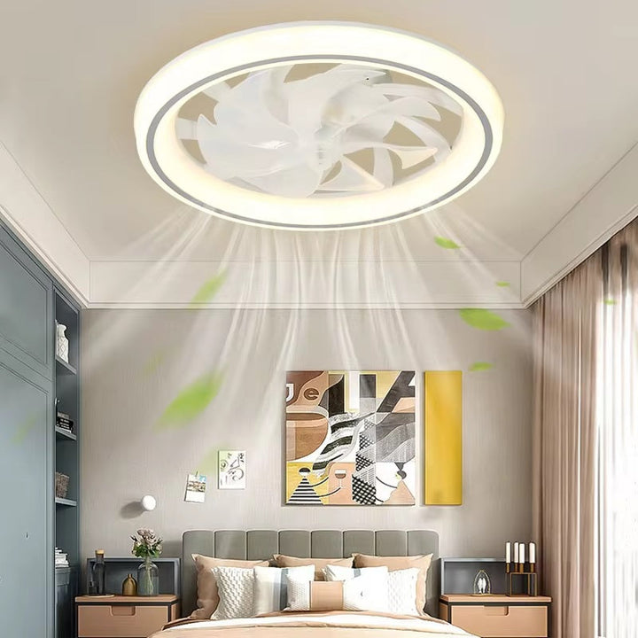 BowLift | Smart Bedroom Ceiling Fan with LED Lights