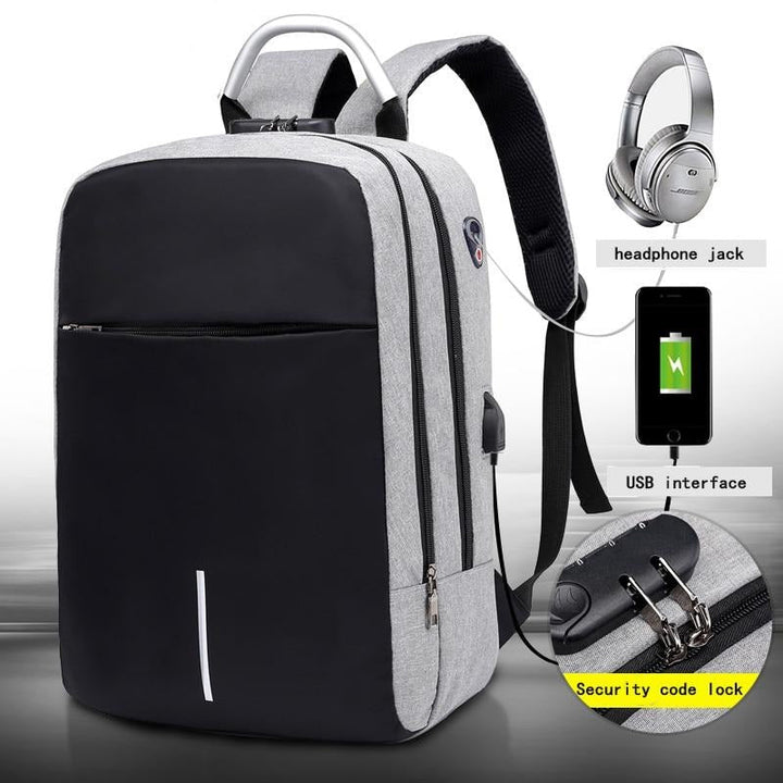 Water-Resistant Anti-Theft Laptop Backpack – Hidden Zipper Design with USB Charging | Bowlift