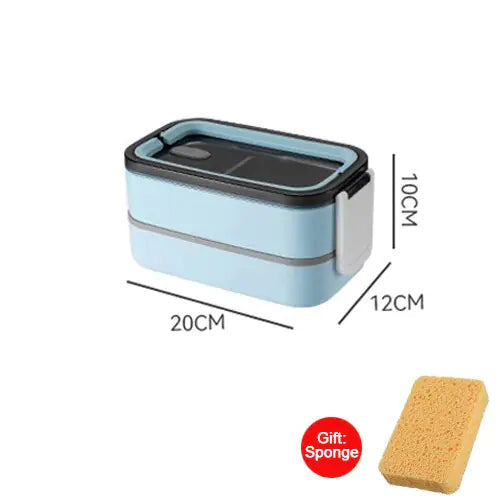 MealMate - Trendy 2-Laagse RVS Lunchbox Bowlift