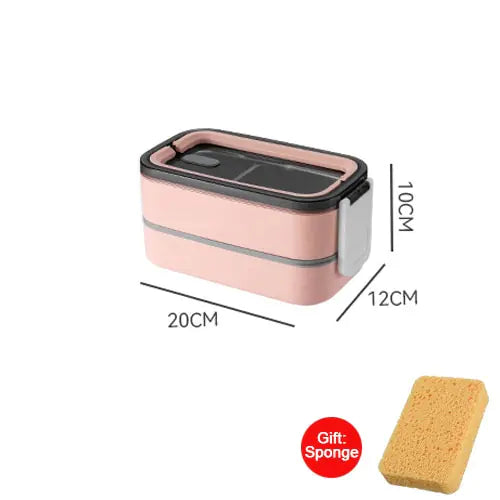 MealMate - Trendy 2-Laagse RVS Lunchbox Bowlift