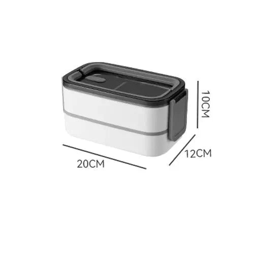 BowLift | 2-layer stainless steel Bento lunch box with locking lid
